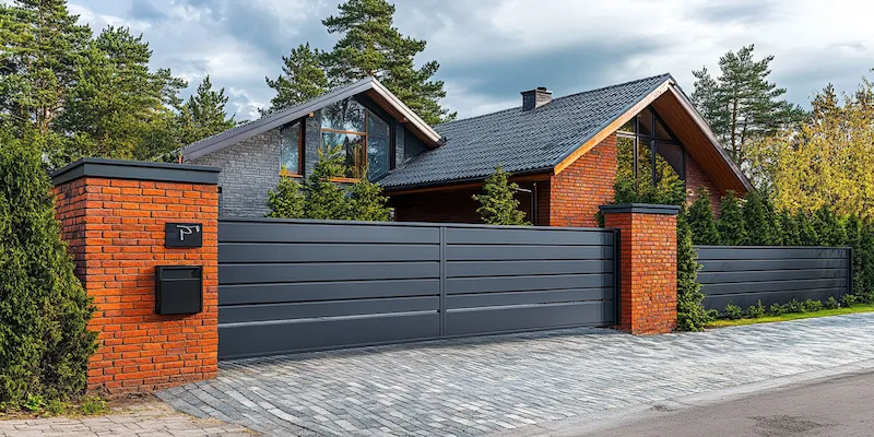 nowoczesne metalowe ogrodzenia z Polski