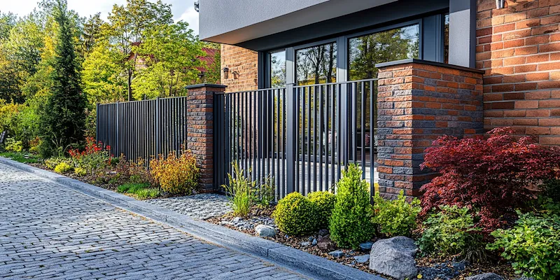 Moderne Zäune aus Polen